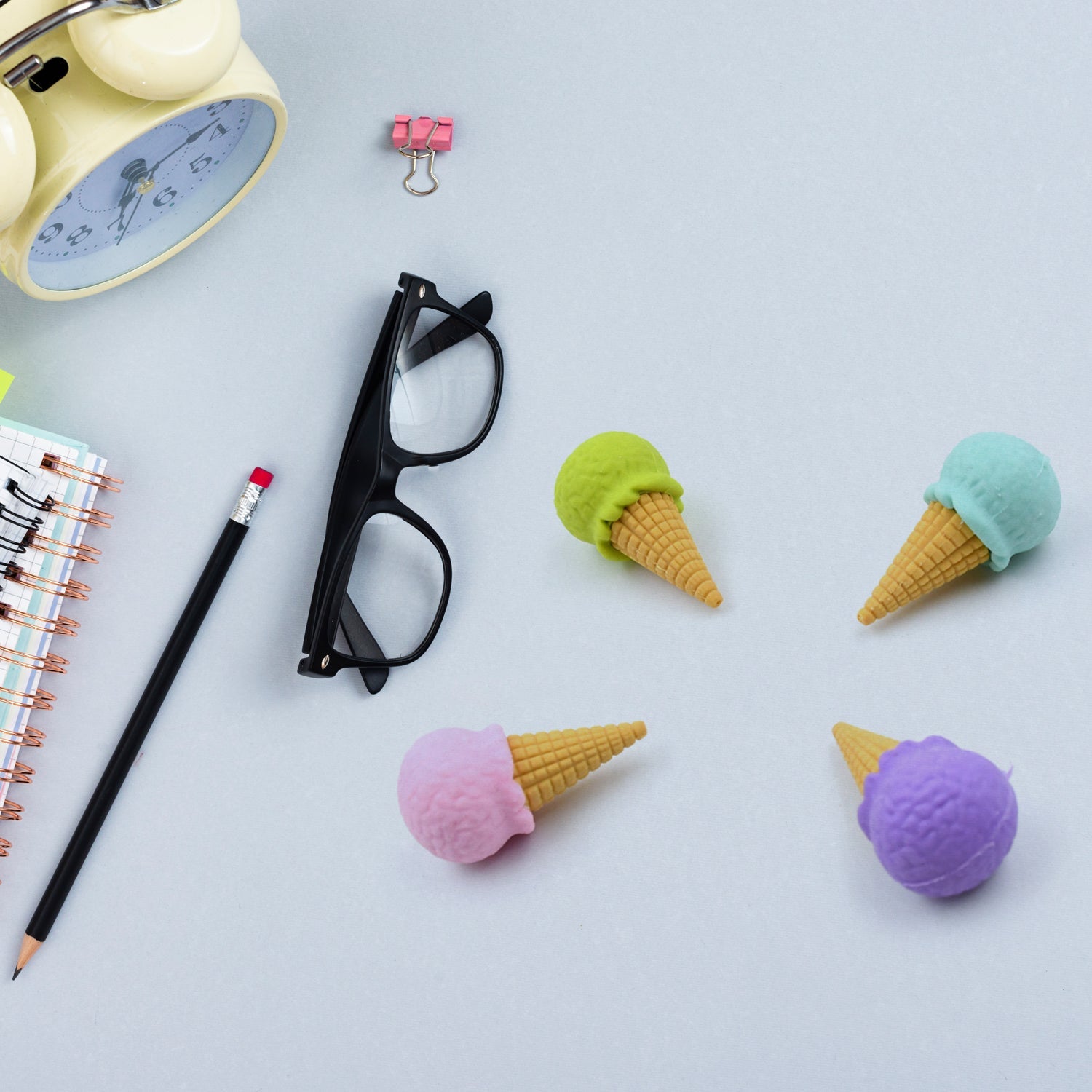 Cone Eraser for Girls & Boys / Eraser for School B'Day Return Gift Party Doughnut Lollipop Ice Cream Theme Shape Erasers Pencils Set for Kids Educational Stationary kit, School Supplies (1 Set 4 Pc) Cone Eraser for Girls & Boys / Eraser for School B'Day Return Gift Party Doughnut Lollipop Ice Cream Theme Shape Erasers Pencils Set for Kids Educational Stationary kit, School Supplies (1 Set 4 Pc)